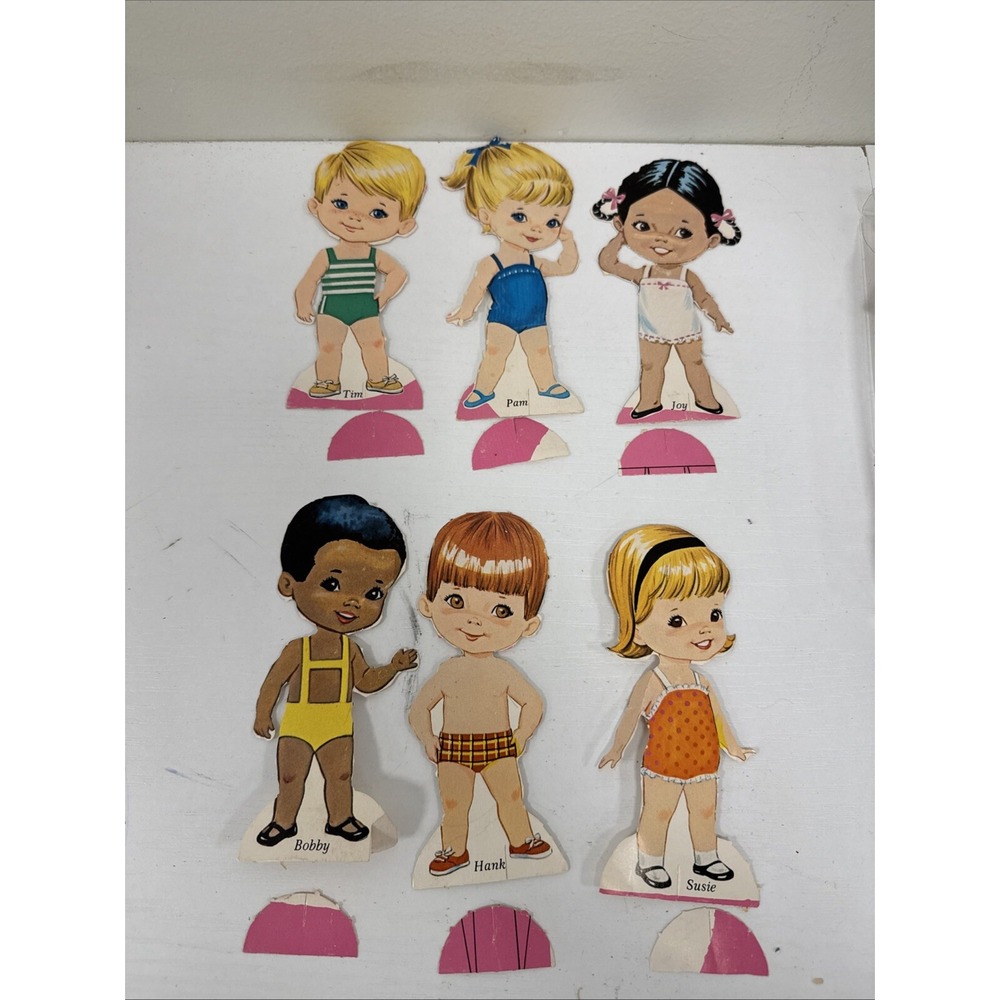 1960s Paper Dolls Set Of 6